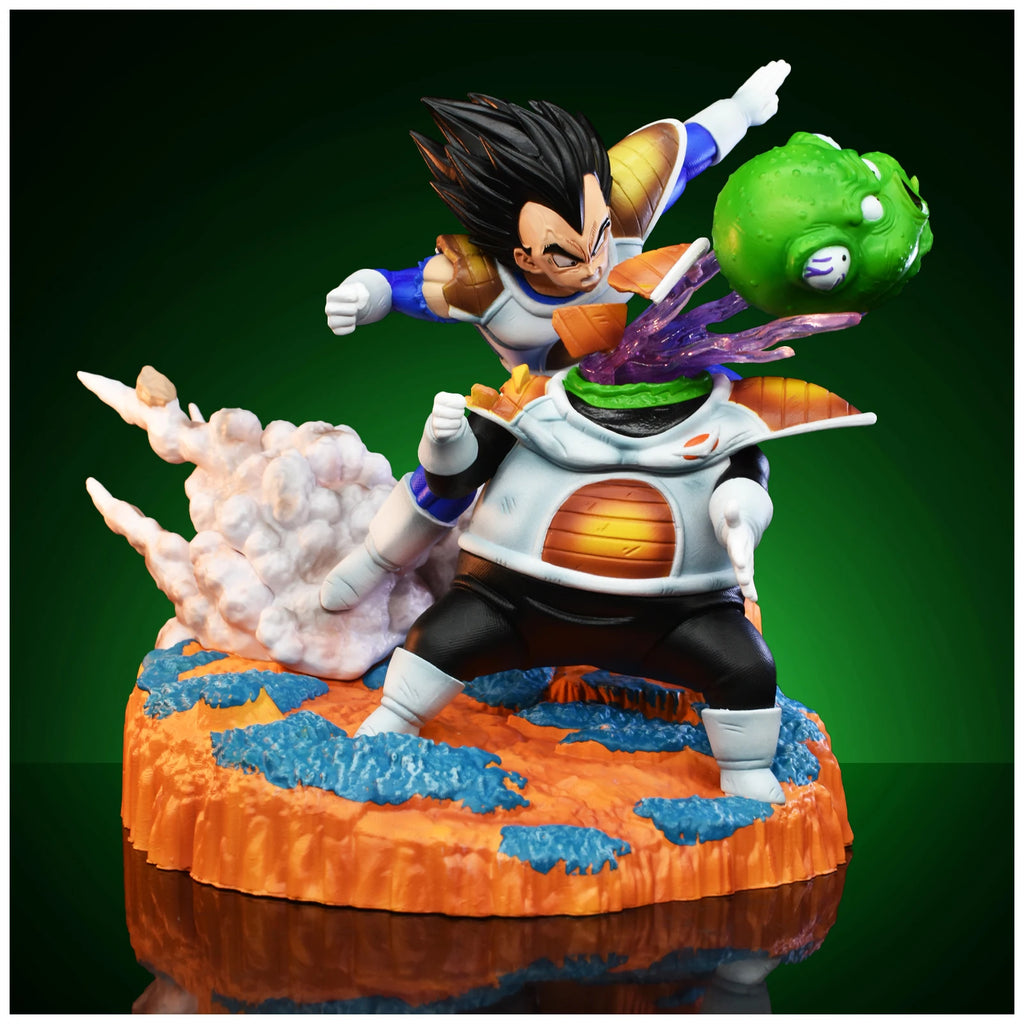 21cm/8.26in Anime Dragon Ball Z Figure Vegeta vs Guldo Action Figure Ginyu Force Statue Collectible Model Toys Gift