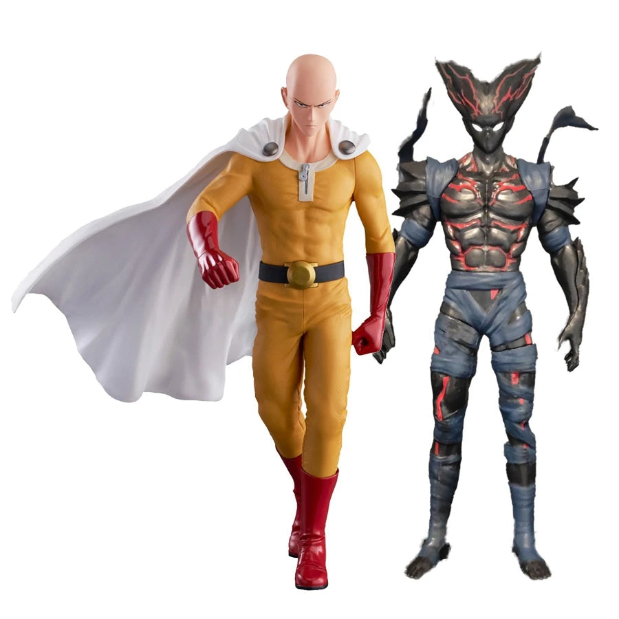 17cm One Punch Man Anime Figure Cloak Saitama Action Figure Villain Garou Figurine Room Decorations PVC Collection Model Toys