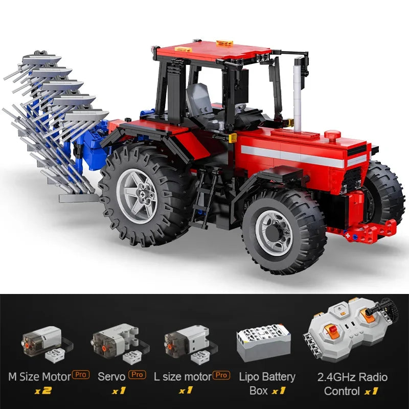Cada 1:17 514c 1675pcs City Remote Control Multifunctional Agricultural Vehicle Building Block RC Truck Bricks Toys Boys Gifts