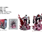 In Stock Figure Chainsaw Man Denji Pochita Fit Standing Position Fighting Model Toy Pvc Boxed  Gift Sculpture Ornaments Genuine
