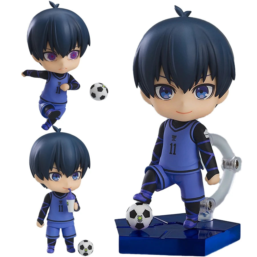 10cm #1998 Yisagi Yoichi Anime Figure Anime Blue Lock #2056 Seishiro Nagi Action Figure PVC Collection Model Toys for Kids Gifts