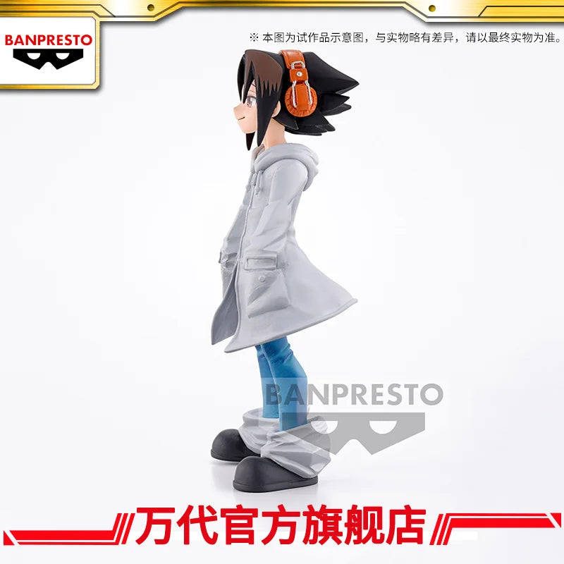 New Original Bandai Anime BP Figure Shaman King 14cm Yoh Asakura Vol.3 Action Figure Collectible Model Toys For Kids Xmas Gifts