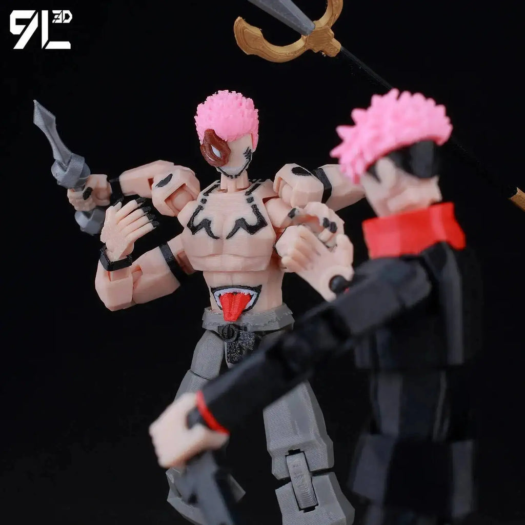 9L3D Lucky13 Gojo Sukuna Jujutsu Fushiguro Toji Gojo Satoru Action Figure Dummy13 T13 Multi-Jointed Collectible Toys Titan13