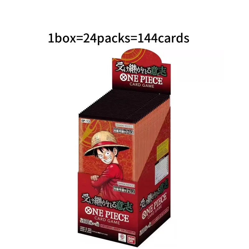 Bandai One Piece Anime TCG Collection Card Booster Box - the Will to Inherit Op13 Prb02 - Anime Themed Toy Gift for Birthday