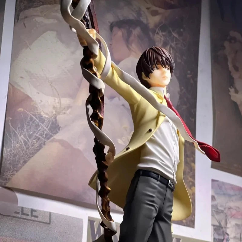 26cm Death Note Anime Yagami Light Action Figure Statue Figurines Desktop Ornament Decoration Pvc Collection Model Toy Boy Gifts