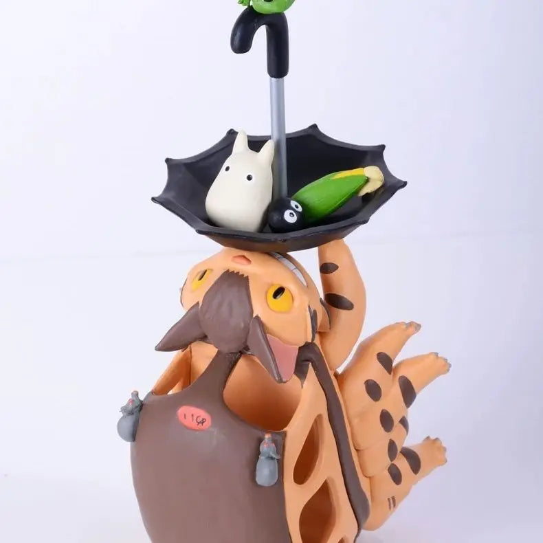Anime My Neighbor Totoro Bus Figure Cartoon Pvc Mini No Face Man Series Statue Cute Action Model Toy Room Ornaments Kids Gifts