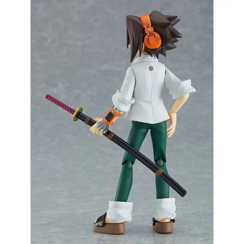 GSC Original Figma Shaman King Yoh Asakura 140mm Anime Action Figures Toys for Boys Christmas Gift Collectible Model Ornaments