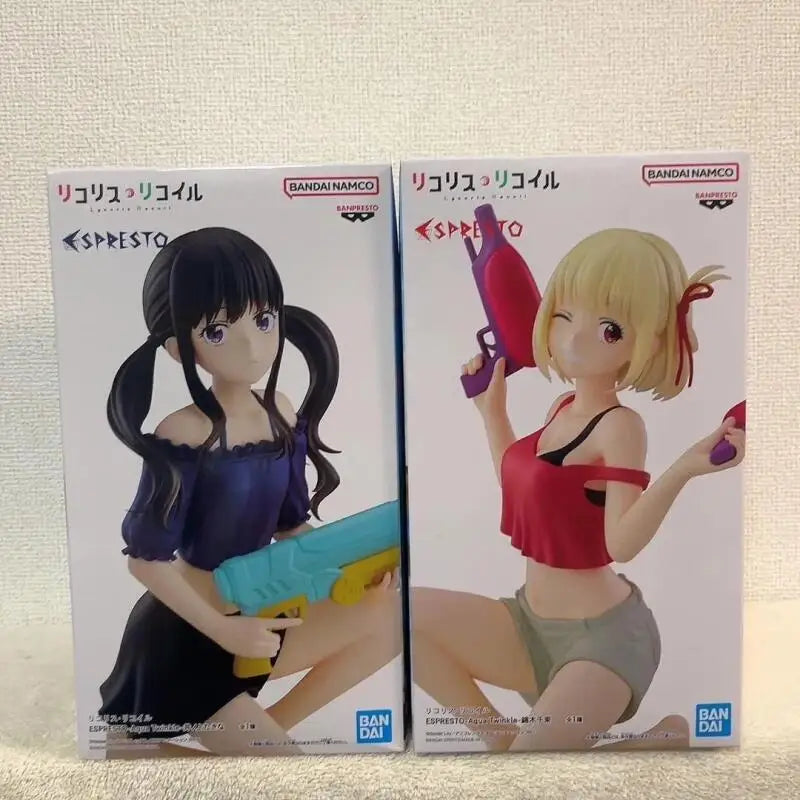 Original Brand New Bandai Banpresto Lycoris Recoil Espresto Kogami Chisato Inoue Takina Anime Action Figures Model Ornaments
