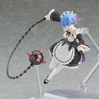 Original Genuine Max Factory Action/Dolls Figma (#346) Re:Zero Kara Hajimeru Isekai Seikatsu Rem H=130mm Anime Action Figure