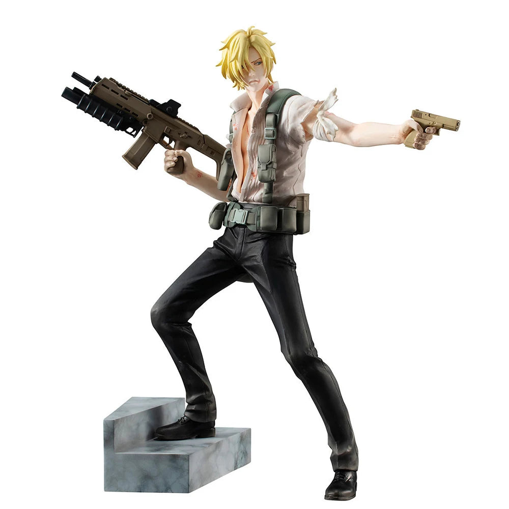 100% Original in Stock MegaHouse G.E.M.  Banana Fish Ash Lynx Anime Figure Action Figure Collection Series Model Decoration