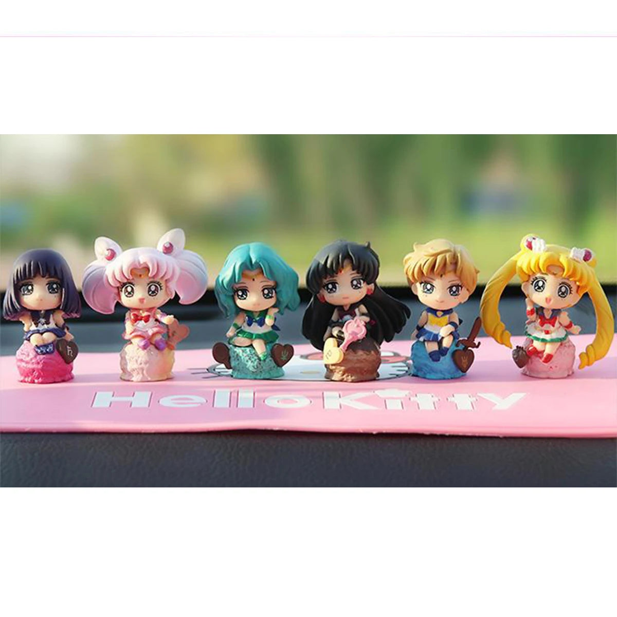 Sailor Moon Animation Game Peripheral Toys Lovely Figure Model Car Desktop Decoration Sailor Moon Mercury Mars Jupiter Venus