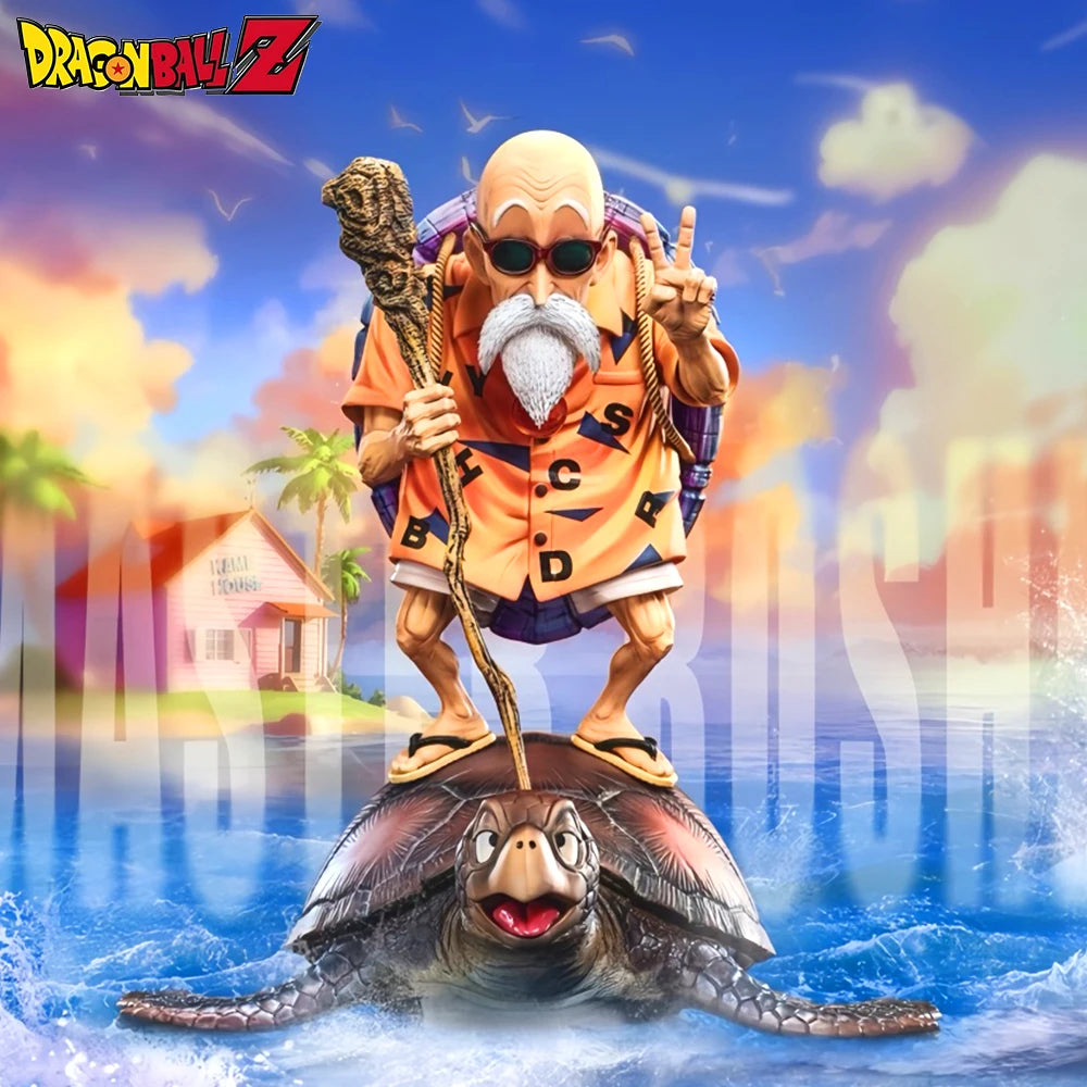 26cm/10.24in Anime Dragon Ball Figure Master Roshi Action Figures Pvc Kame Sennin Statue Collection Model Toys Gifts