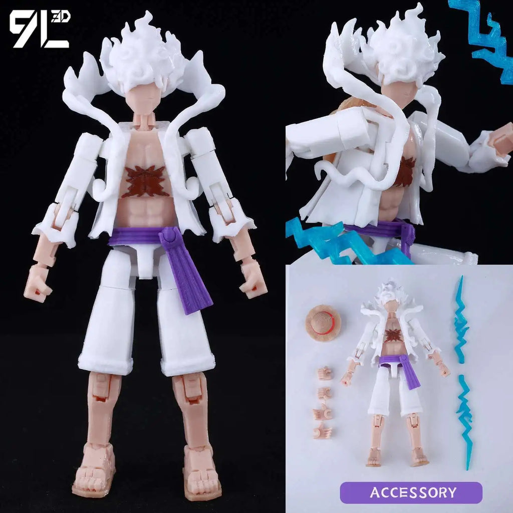 9L 3D Articulated Action Figure - Kaneki Ken From Tokyo Ghoul Lucky Dummy 13 Collectible One-Eyed Ghoul Ver Desktop Display Toys