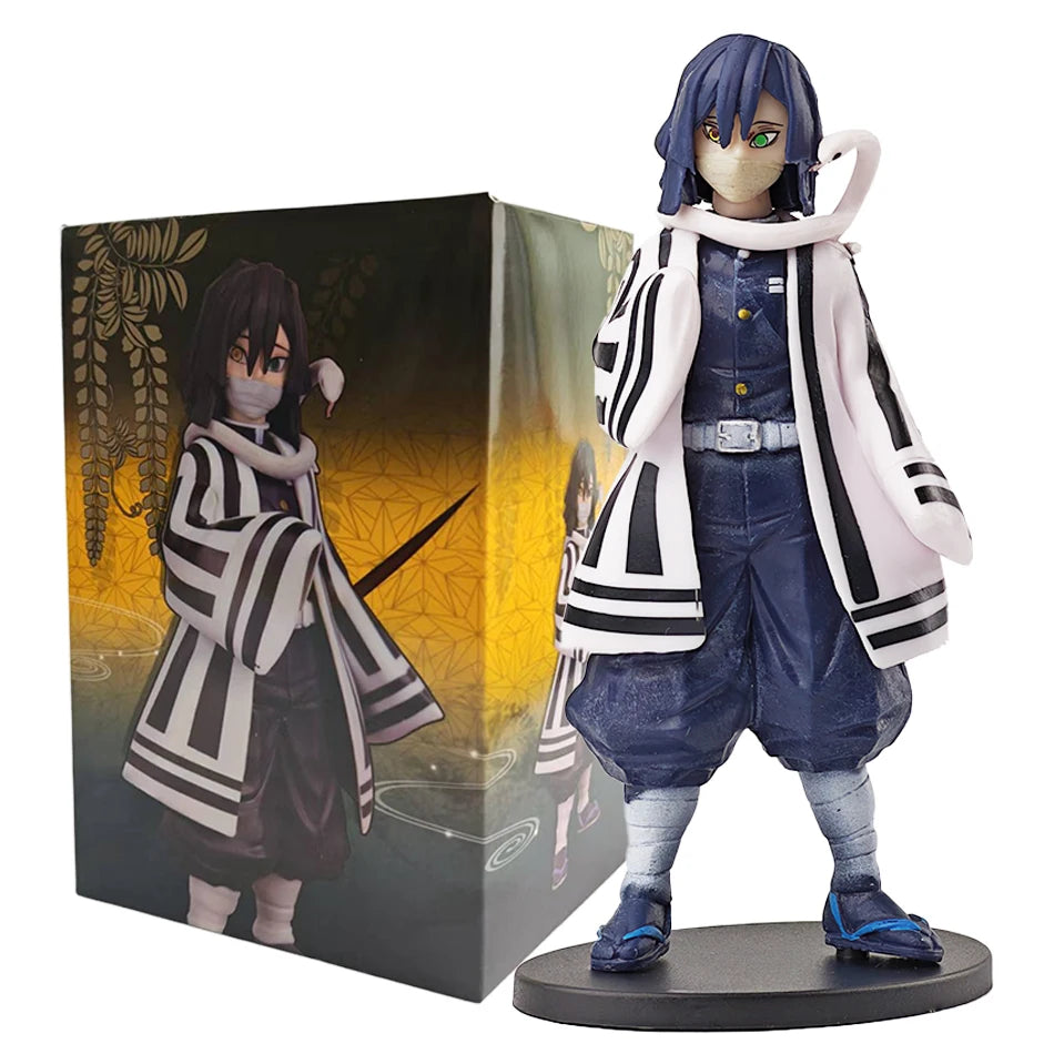 Demon Slayer Anime Action Figure - Kamado Tanjirou with Agatsuma Zenitsu And Nezuko PVC Model Toys Kimetsu No Yaiba Warriors