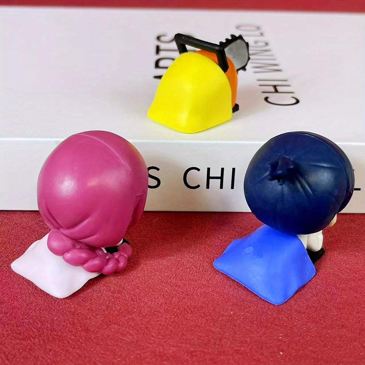 Mini Chainsaw Man Figurines Makima Pochita Aki Miniatures Cute Anime Figure Japanese Cartoon Ornaments Delicate Gift Home Decor