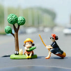 New Japanese My Neighbor Totoro Series Spirited Away Doll Hand Made Doll Pvc Car Interior Desktop Gift Micro Landscape Ornaments