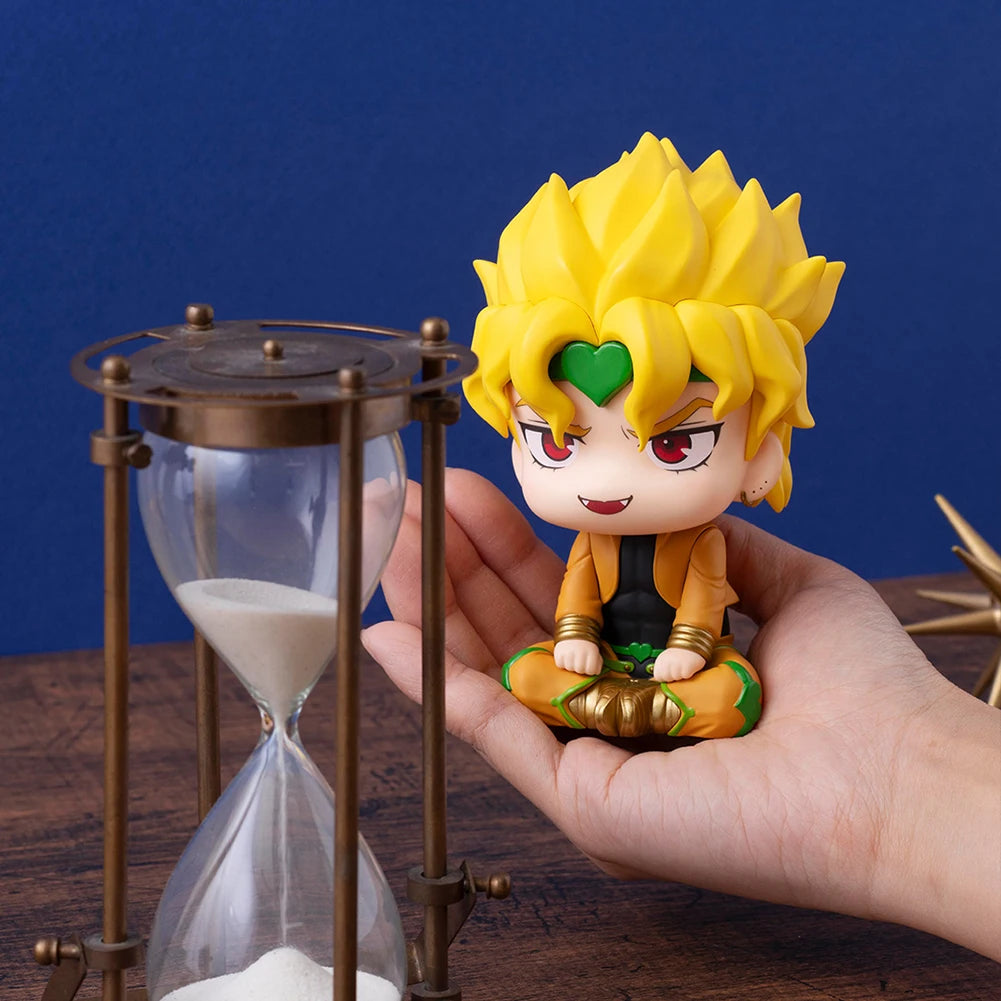 Dio Brando Action Figure JoJo Anime golden world Jotaro Figure Kawaii Q edition Look up Figurine Collectible Model Doll Toy Gift