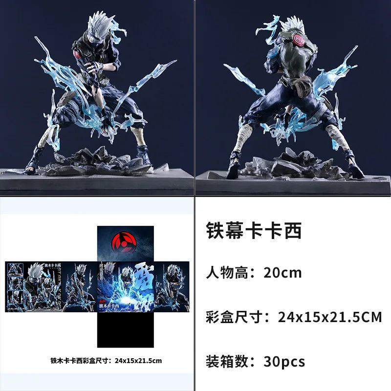 Tiemu Uchiha Sasuke Hatake Kakashi Anime Figure GK Action Figurine Pvc Statue Model Doll Desk Decora Toy Christmas Gift