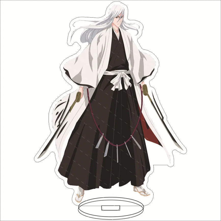 Anime BLEACH Acrylic Stand Manga Figures Kurosaki Ichigo Miniatures Figurines Garage Kits Model Toys GK Ornaments Decoration