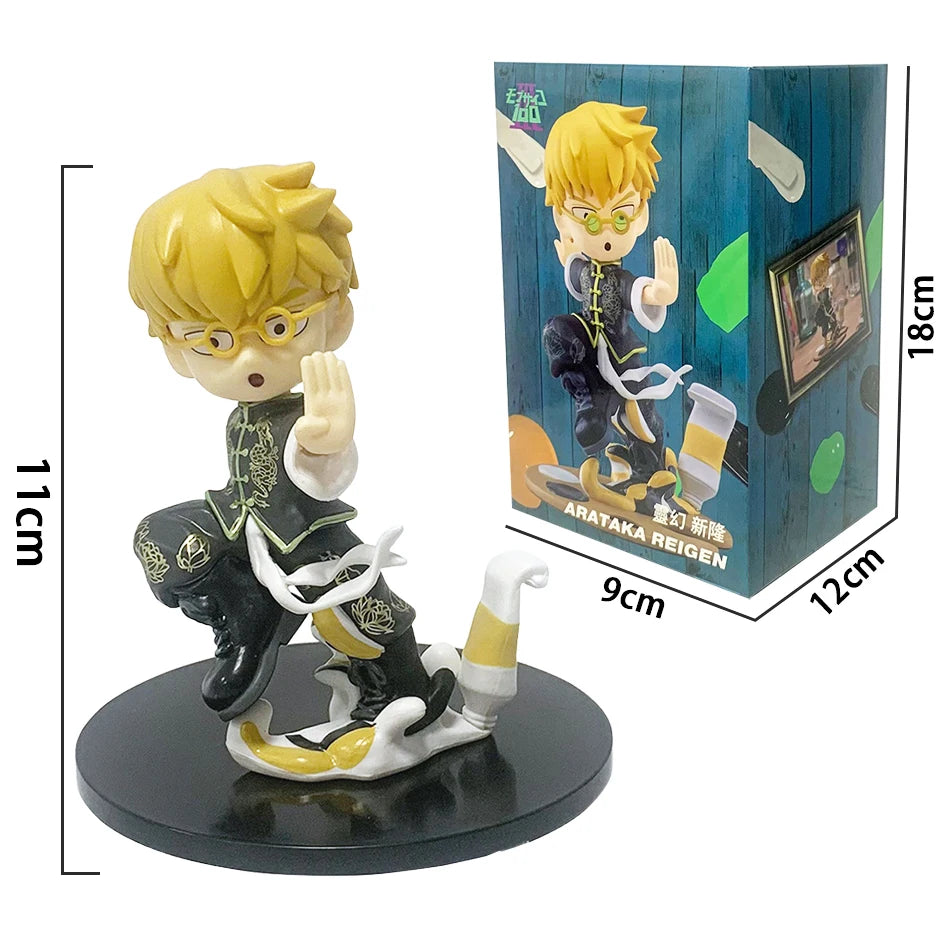 Anime Mob Psycho 100 Figures Reigen Arataka Q Edition Kawaii Figurine Toy Model Doll Desktop Ornaments Collectible Toy