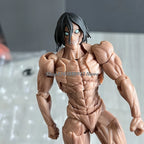 Revoltech Attack On Titan Eren Jaeger Action Figure Anime AMAZING YAMAGUCHI Model Doll Statue Joint Movable Movie Toys Gifts