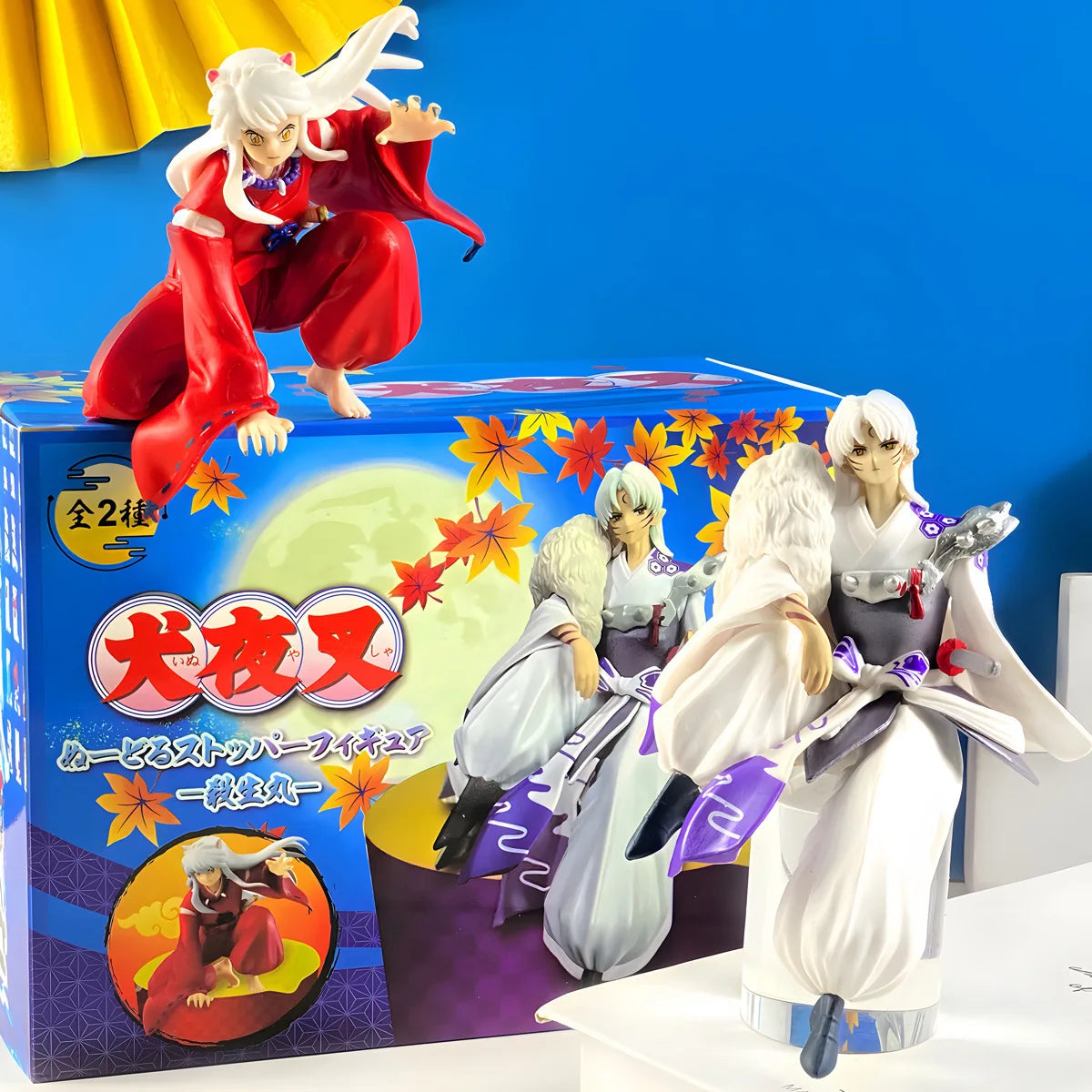 Anime Inuyasha Sesshoumaru Decoration Ornaments Action Figure Collection Model Toy for Children Birthday Toys Christmas Gif