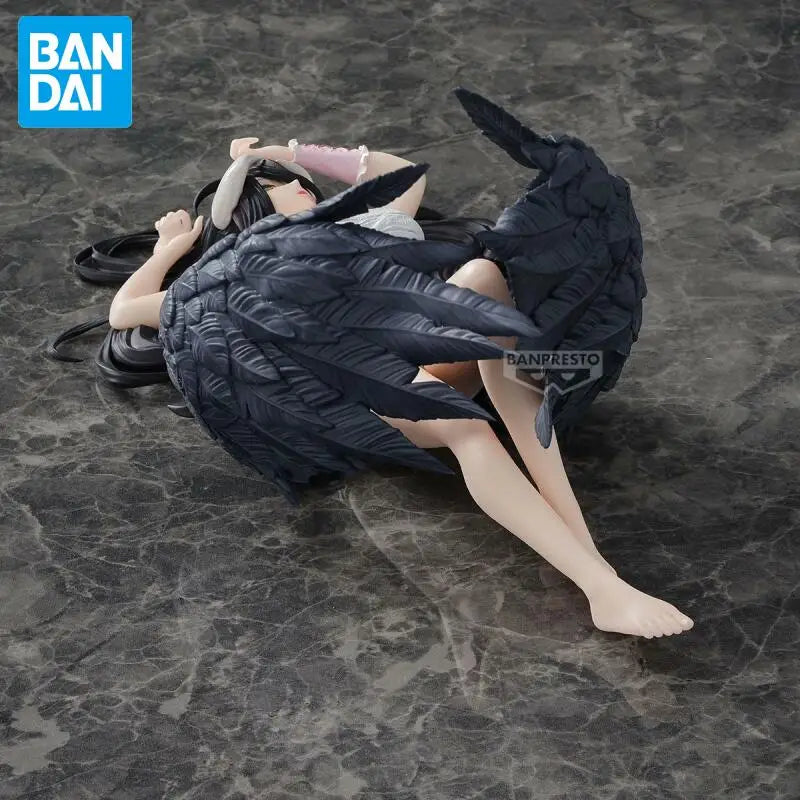 In Stock Bandai Original Banpresto Overlord Relax Time Roll Bandage Ver Albedo 20Cm Action Figurine Model Collections Toy Gift