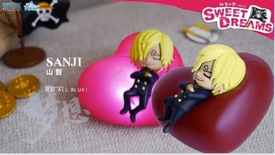 Hot One Piece Anime Blind Box Series Night Light Toys Luffy Zoro Nami Sanji Chopper Figures Sweet Dream Led Mystery Box Ornament