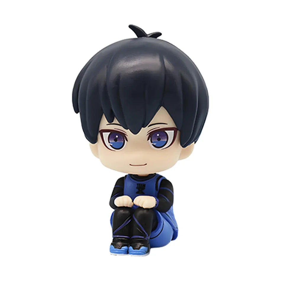 BLUE LOCK Action Figures Isagi Yoichi Bachira Meguru Anime Figure Q Version Figurine PVC Collectible Model Kids Doll Toys Gifts