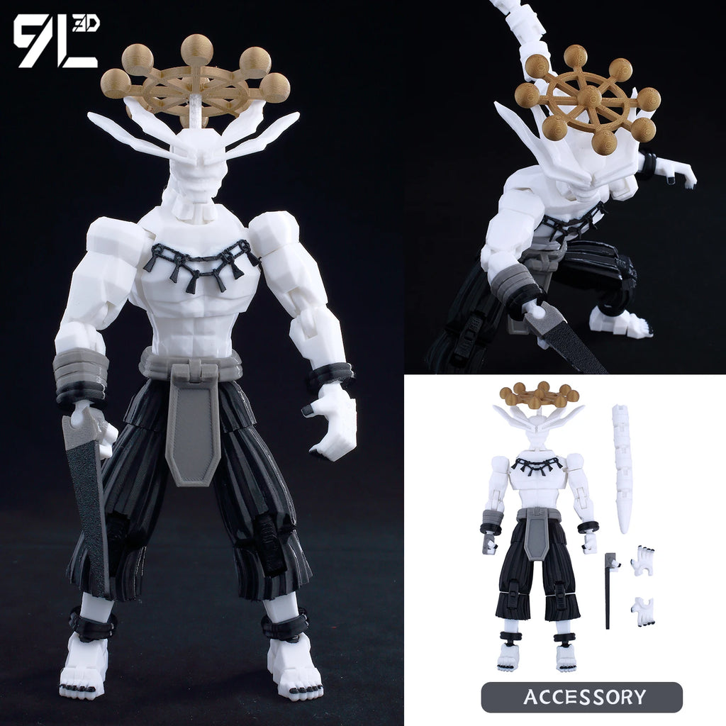 9L3D Printed Jujutsu Kaisen Mahoraga Figure Dummy13 Lucky13 Multi-Jointed Poseable Anime Model Collectible Toy Gift