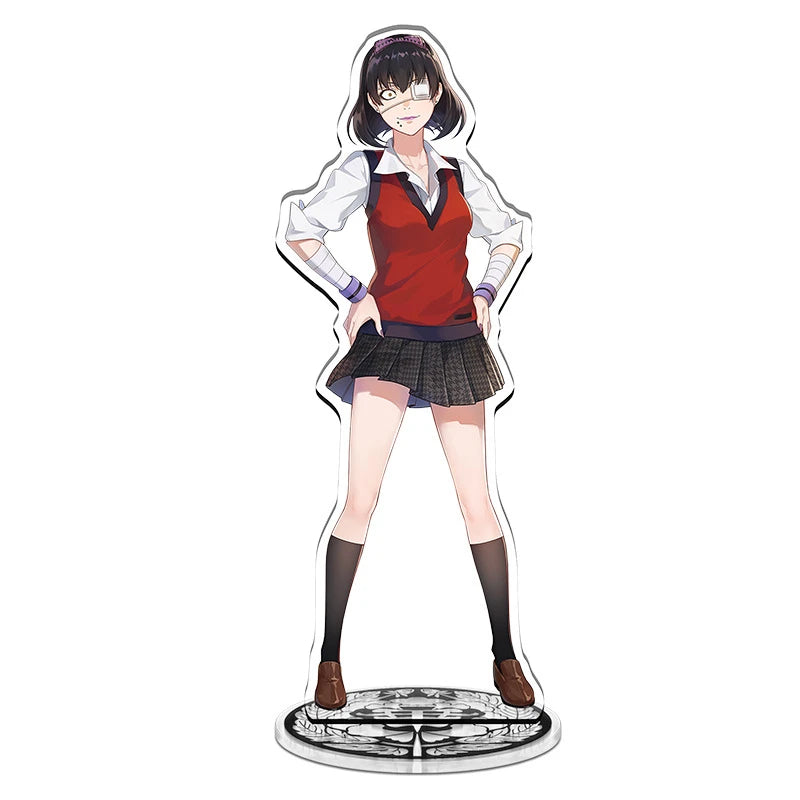 Anime Kakegurui Acrylic Stand figure Mary Saotome/Yumeko Jabami/Manga Inoshishi Stand Plate Cosplay Prop Decor Cartoons Gifts