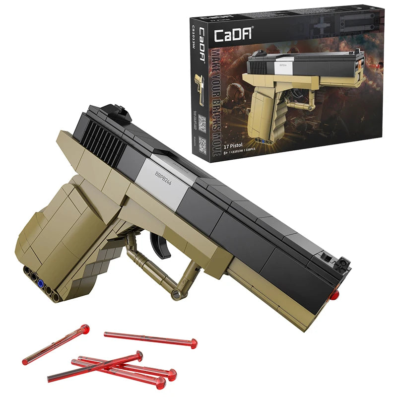 Cada SWAT Military WW2 Weapon Spear Building Blocks Compatible City Police For Pistol GUN Blocks Toys Bullet for Boys Gifts