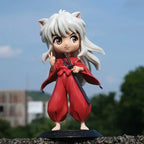 14cm Anime Inuyasha Sesshomaru Kagome Zhuye Kawaii Figure Gk Statue Model Toy Figures Ornaments Collect Office Decorations Gifts