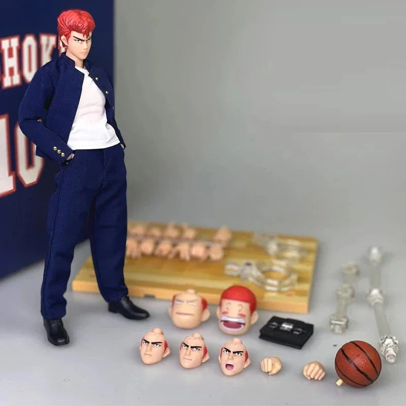 Dasin/Great Toys/GT Slam Dunk Hanamichi Sakuragi Kaede Rukawa Mitsui Hisashi Akagi Takenori Ryota Miyagi 1/12 PVC Action Figure