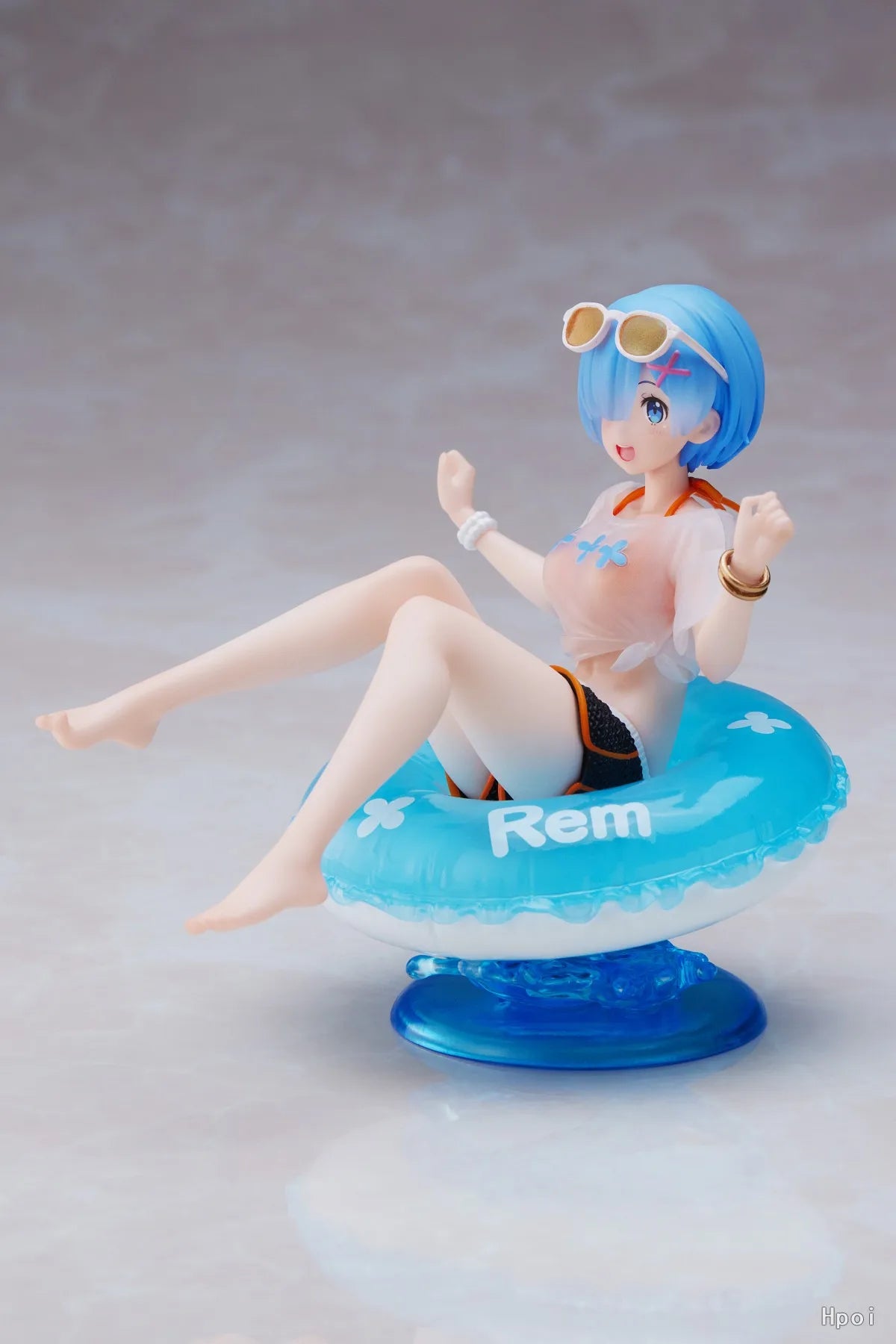 10CM Rem Figure Sexy Swimming Ring Swimsuit Re:Life In A Different World From Zero Action Figure Anime Model Toy Doll PVC