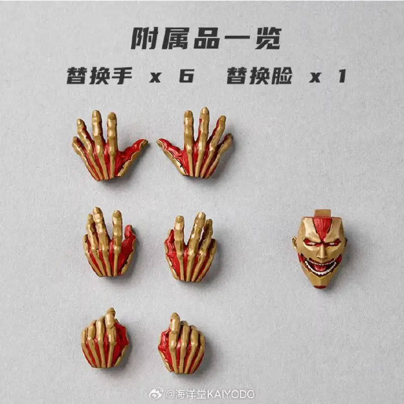 16cm Kaiyodo Armored Titan Movable Model Toys Revoltech Amazing Yamaguchi Yoroi No Kyojin Attack On Titan Anime Figures Toy Gift