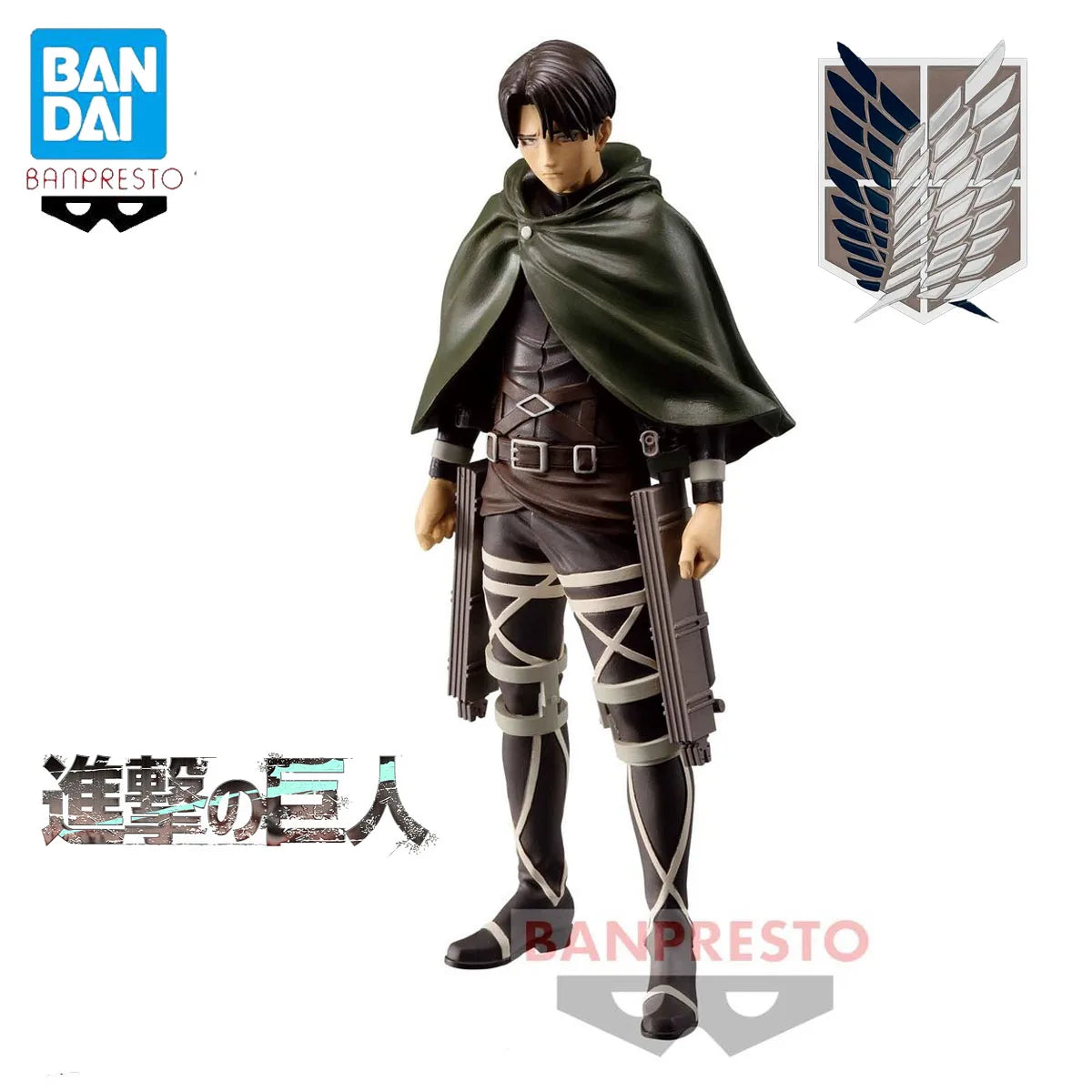 In Stock Original Banpresto Attack On Titan Levi Ackerman Genuine Anime Collectible Boxed Model Dolls Toy Ornament Genuine Gift