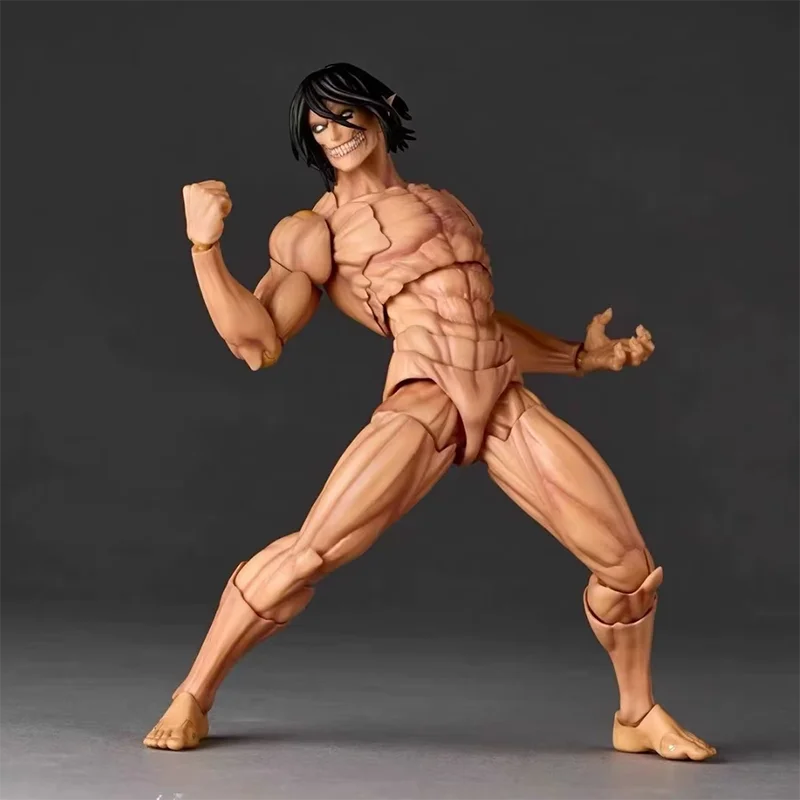 NEW Ko Attack On Titan Eren Jaeger Action Figure Kaiyodo Revoltech Amazing Yamaguchi Series Figurine Collection Birthday Gift