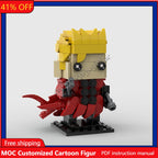 203PCS MOC Famous Animation Figures Trigun Brickheaded Models Sets DIY Creative Bricks Assembly Toy Kids Gift Collection Display