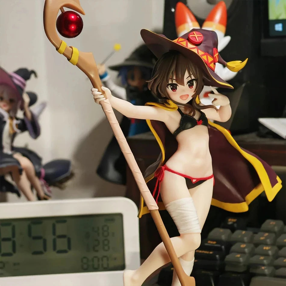 24cm Anime Figure God's Blessing On This Wonderful World Megumin Swimsuit PVC Action Figure Model Toyste Figurine For Girl Gifts