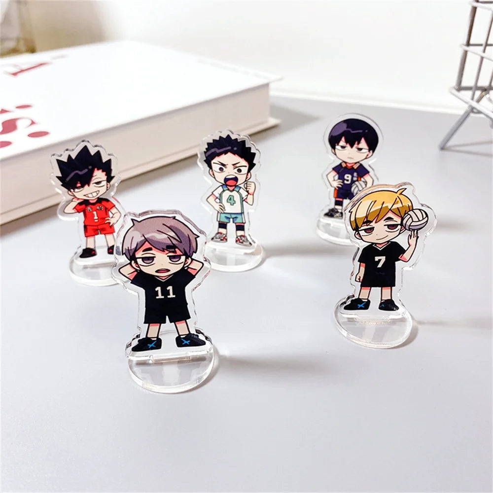 Haikyuu Anime Peripheral Shoyo Hinata Tobio Kageyama Figures Men Women Cartoon Vertical Tabletop Decoration Collectible Gift