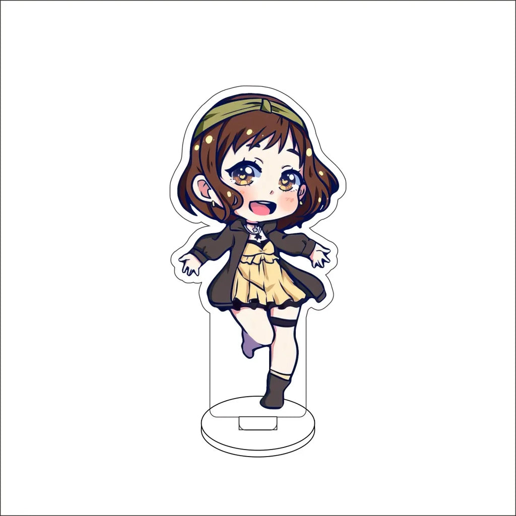 10CM Anime BanG Dream! Nendoroid Figure Stand Model Tsukushi Futaba/Nanami Hiromachi/Mashiro Kurata Cute Desk Decor Standing Sign Gifts