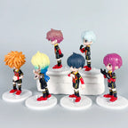 6pcs/set BLUE LOCK Figure Model Toys About 8 cm Isagi Bachira Chigiri Ness Hiori Nagi Reo Kaiser