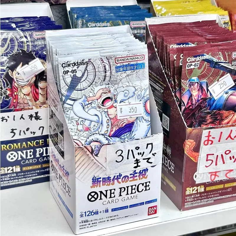 100%Original Anime Booster Box One Piece Card Op04 Op05 Op06 Japanese Version Awakening Of The New Era Tcg Collection Card Gift