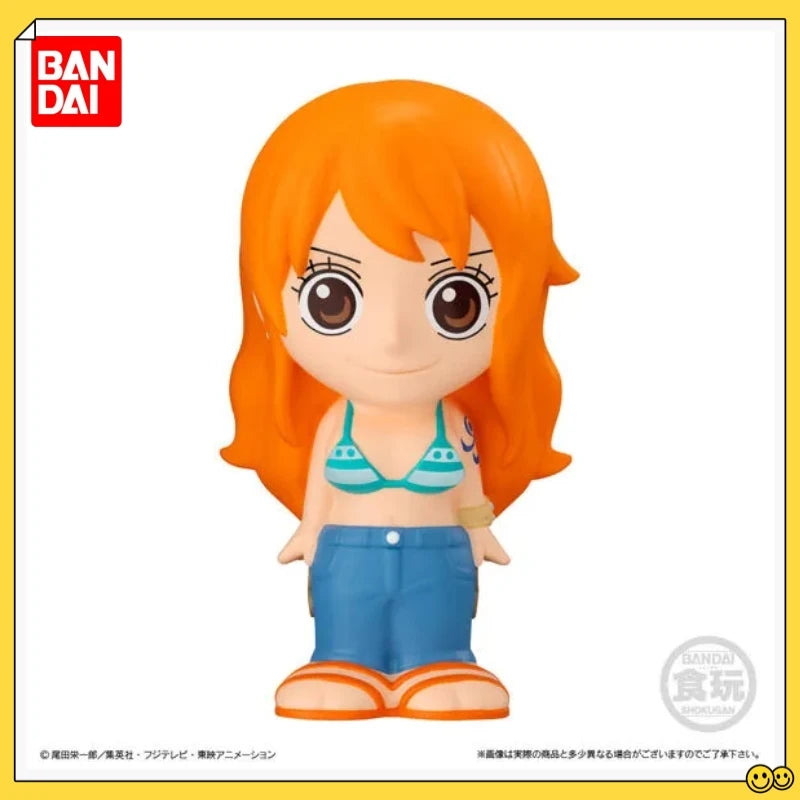 One Piece Original Bandai In Stock Gear 5 Luffy Nika Jinbe Soft Blind Box Anime Figure Desktop Ornament Model Collect Toys Gifts