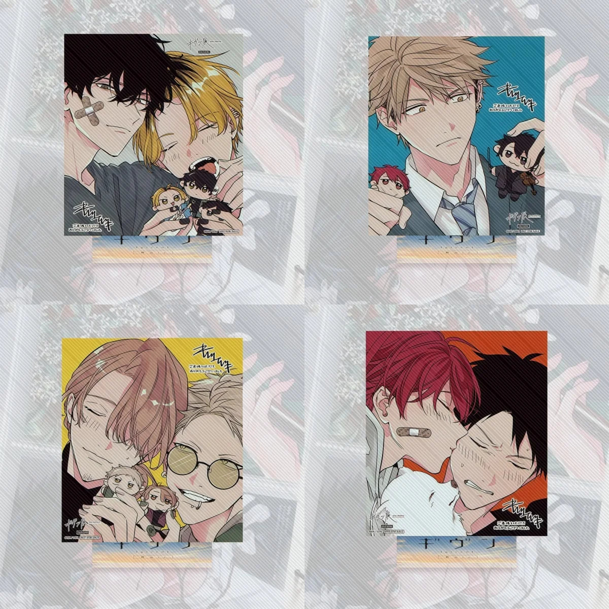 Given Hot BL Manwha Cartoon Anime Acrylic Stand Figure Standing Desktop Display Fans Collection Jewelry Lovely Couple Gifts