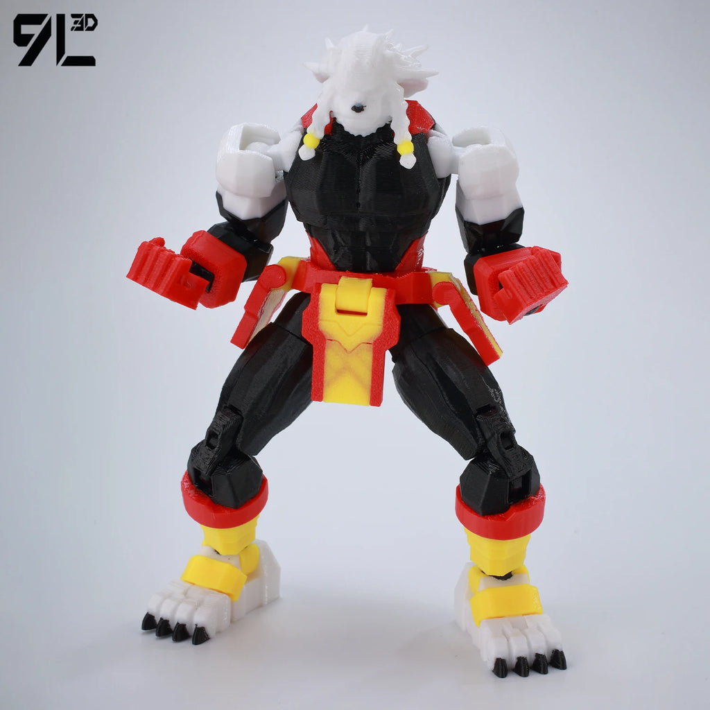 9L3D T13 Hero Invincible Boy Battle Roar Pose Berserk Figure LUCKY13 3D Printed Dummy13 Full Movable Collectible Toy Titan13