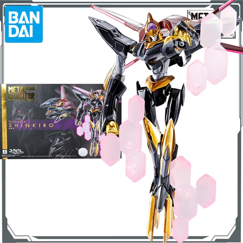 Bandai Original Mobile Gundam METAL ROBOT Code Geass Type-0/0A SHINKIRO Anime Action Figures Toys for Boys Gift Model Ornaments