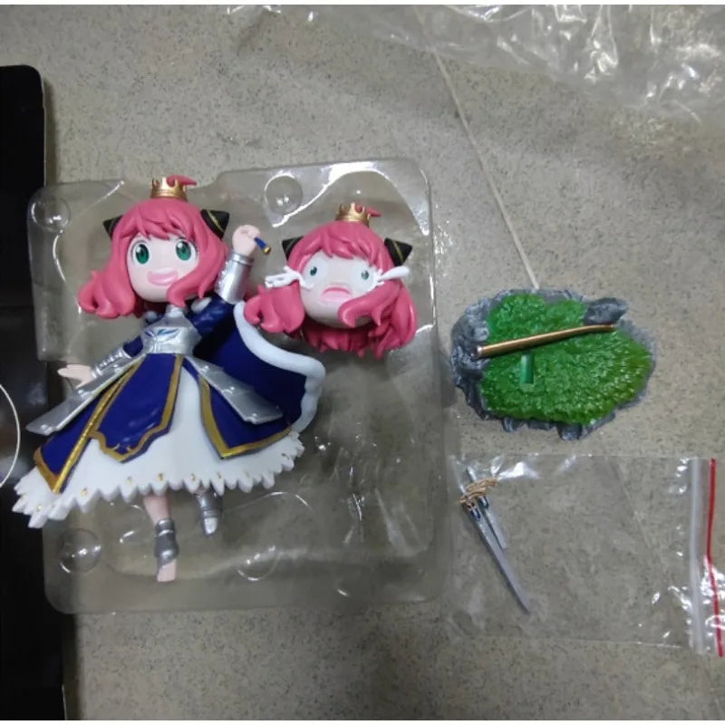 Spy X Family Fate Night Ania Cos Seba Action Figure Two Headed Convertible Pvc Model Desktop Decoration Dolls Toy Birthday Gift
