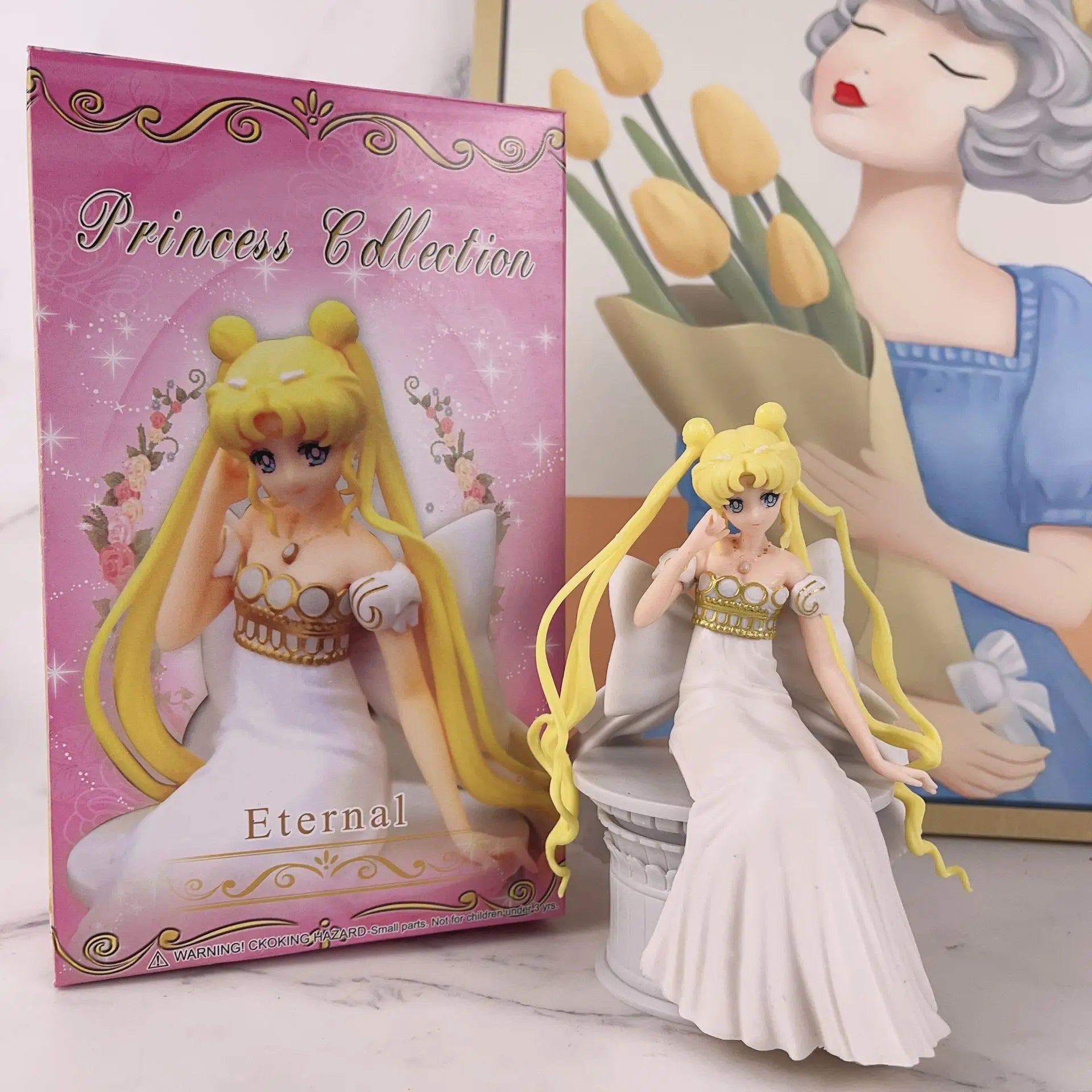 Anime Kawaii Figure Ichibankuji Sailor Moon Eternal The Movie Princess Serenity Prize A PVC Collection Model Toy Gift